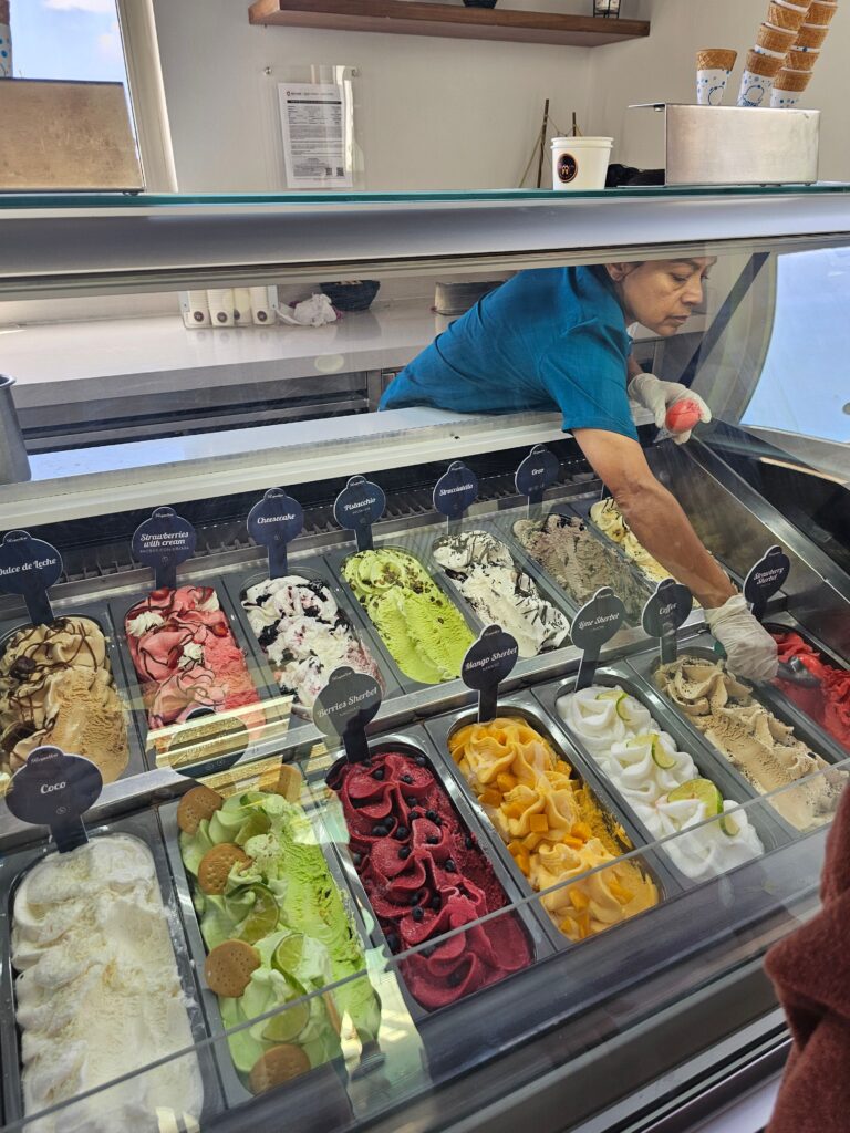 So many gelato options! We tried MANY!